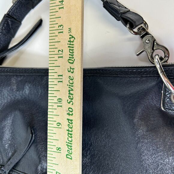 The Sak Pax Black Supple Leather Convertible Crossbody Shoulder Clutch Bag - Picture 12 of 14